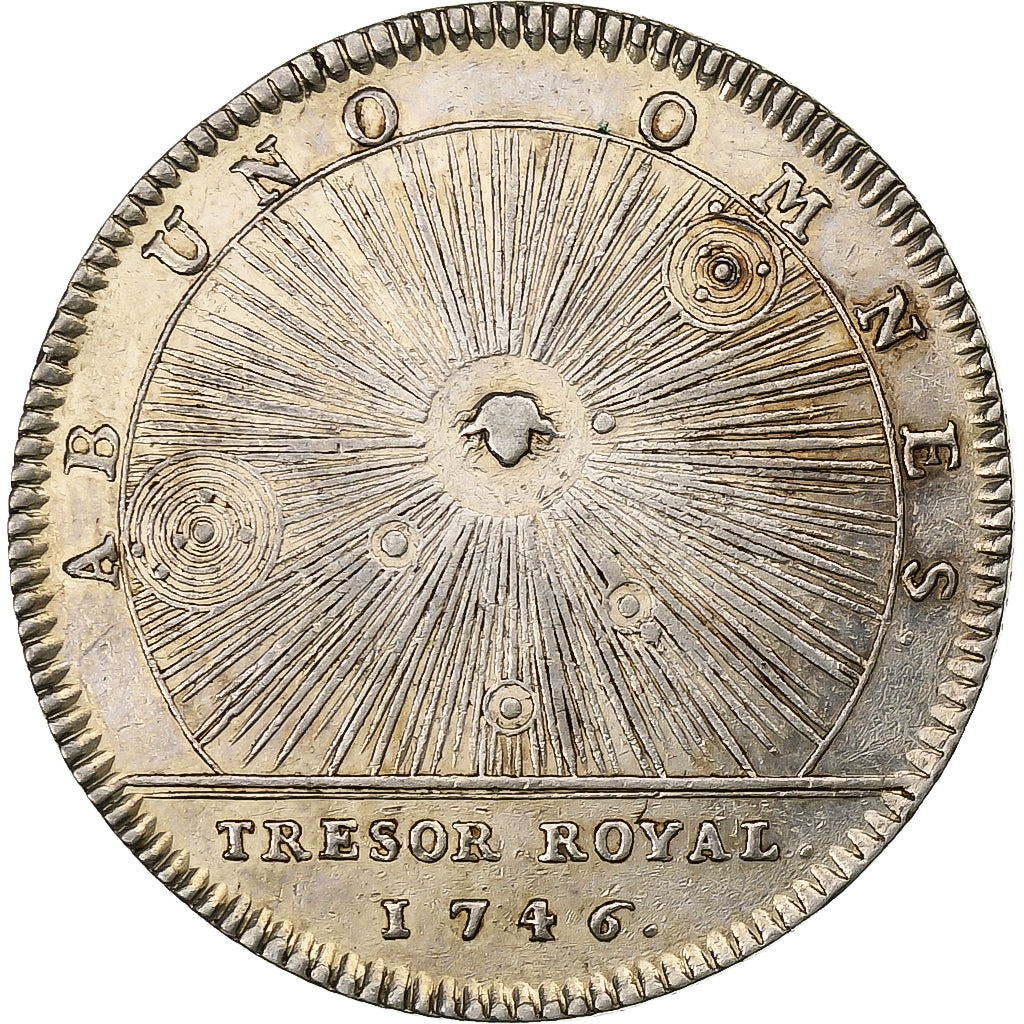 France, Jeton, Louis XV, Trésor Royal, 1746, Argent, TTB+, Feuardent:2068