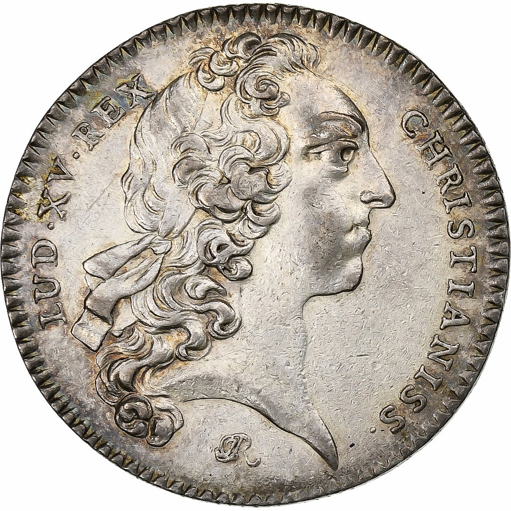 France, Token, Louis XV, Trésor Royal, 1744, Silver, AU(55-58), Feuardent:2061