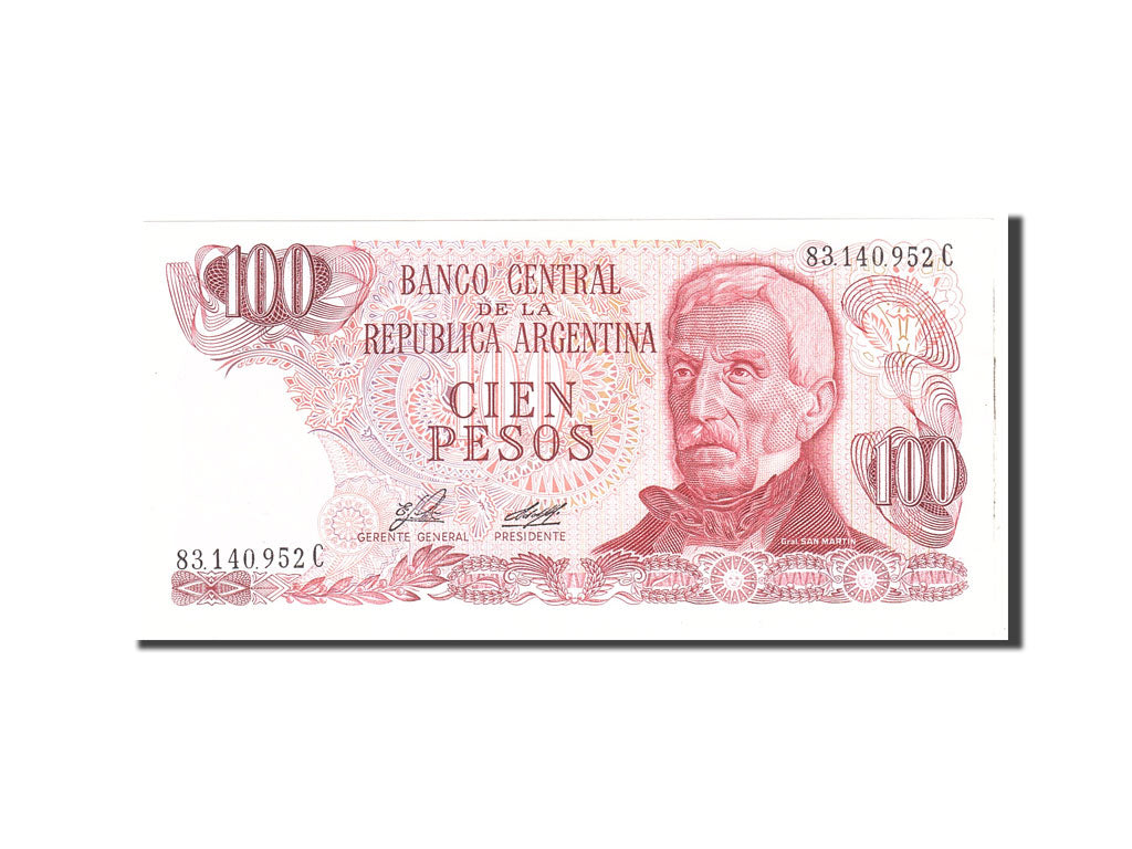 Banknote, Argentina, 100 Pesos, 1976, Undated, KM:302a, UNC(65-70)