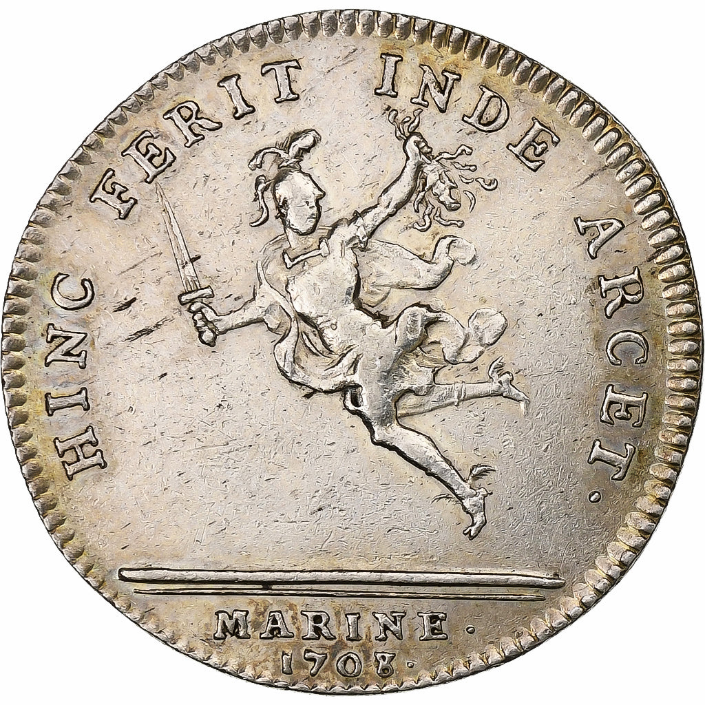 France, Jeton, Louis XV, Marine, Louis-Alexandre de Bourbon, Comte de Toulouse