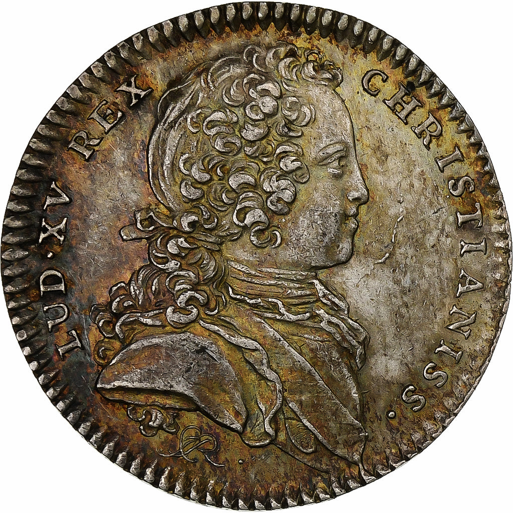 France, Token, Louis XV, Marine, Galères Royales, 1723, Silver, AU(50-53)