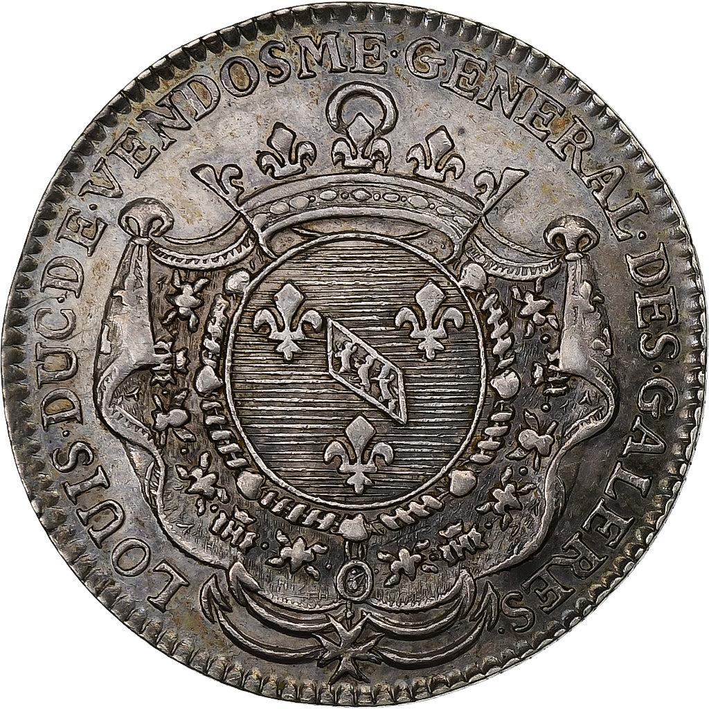 France, Token, Vendomois, Louis-Joseph de Bourbon, Général des Galères, 1711