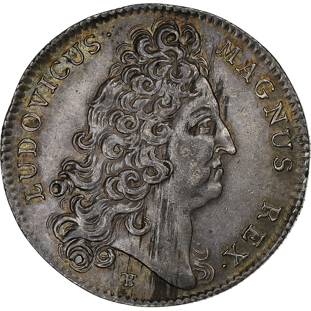 France, Token, Louis XIV, Trésor Royal, 1711, Silver, AU(55-58)