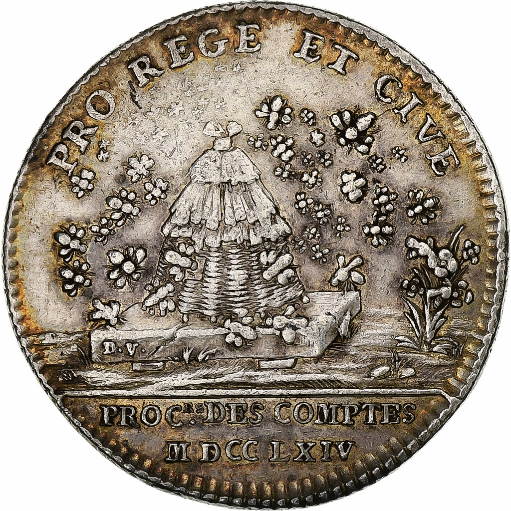 France, Token, Chambre des Comptes du Roi, Procureurs des Comptes, 1754, Silver