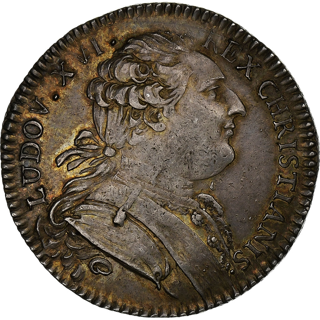 Francia, ficha, Louis XVI, Cour des Monnaies de Paris, Argento, BB+