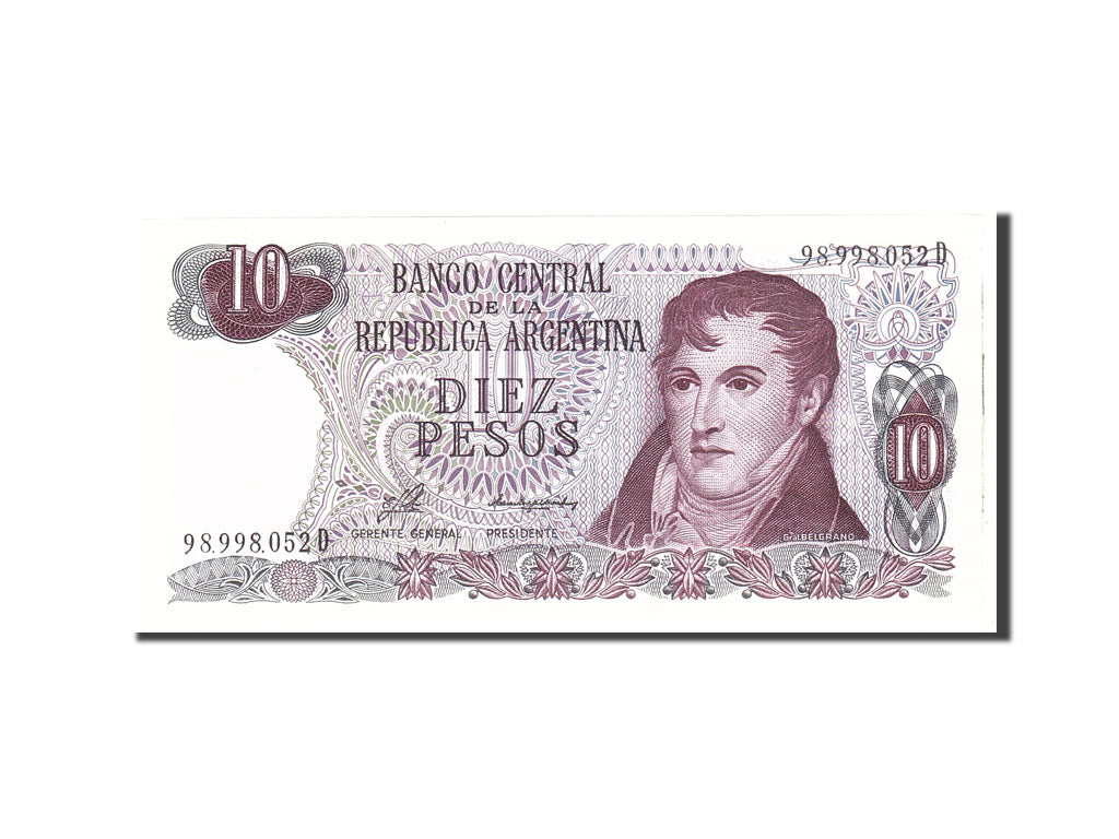 Banknote, Argentina, 10 Pesos, 1976, Undated, KM:295, UNC(65-70)