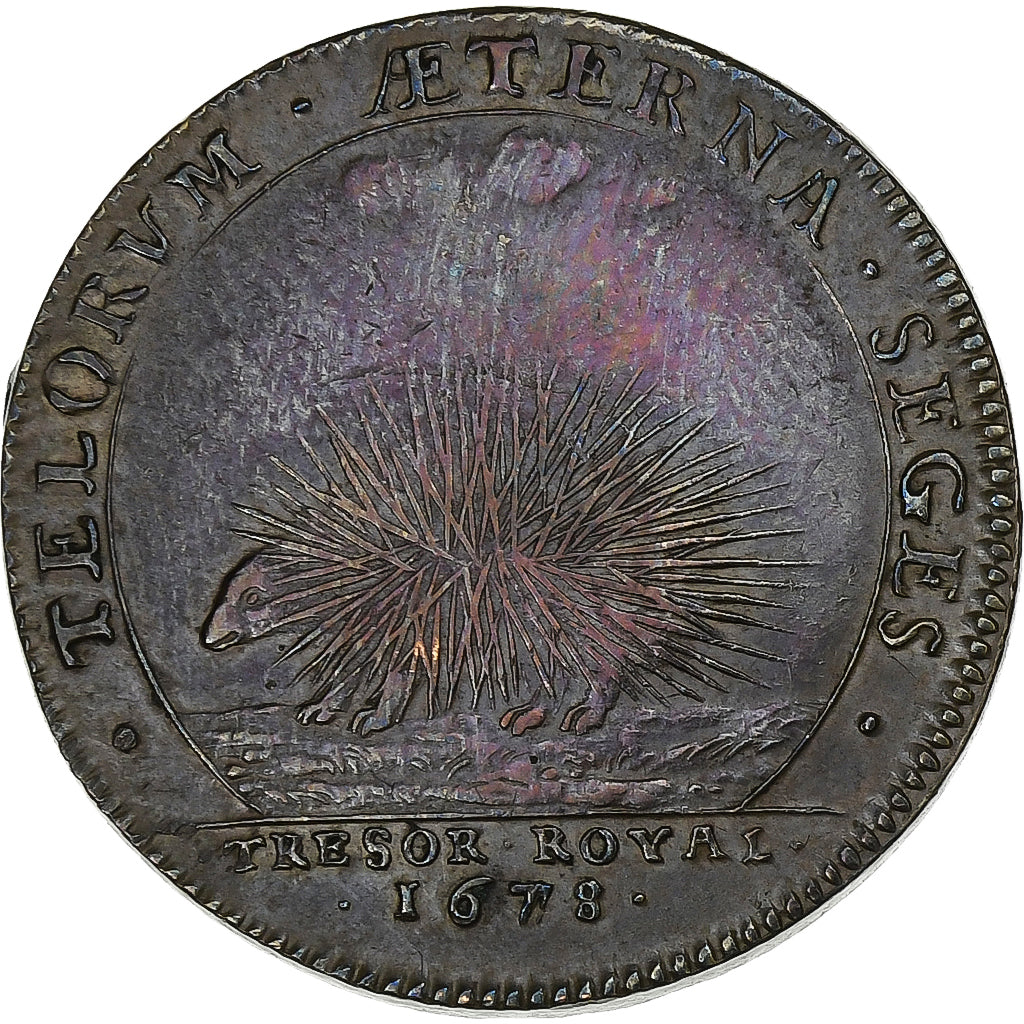 France, Jeton, Louis XIV, Trésor Royal, 1678, Cuivre, SUP, Feuardent:1883