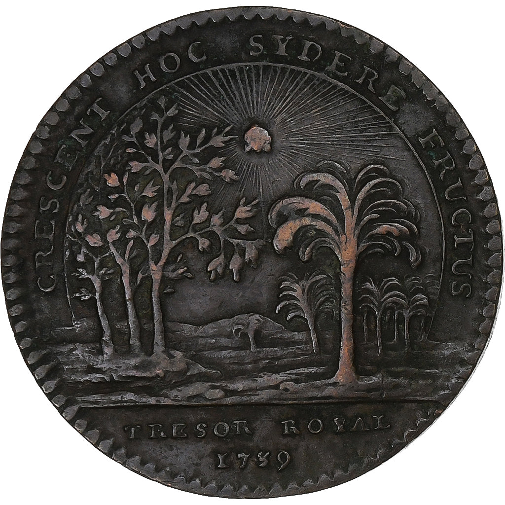 Frankreich, betaalpenning, Louis XV, Chambre du Trésor Royal, 1739, Copper