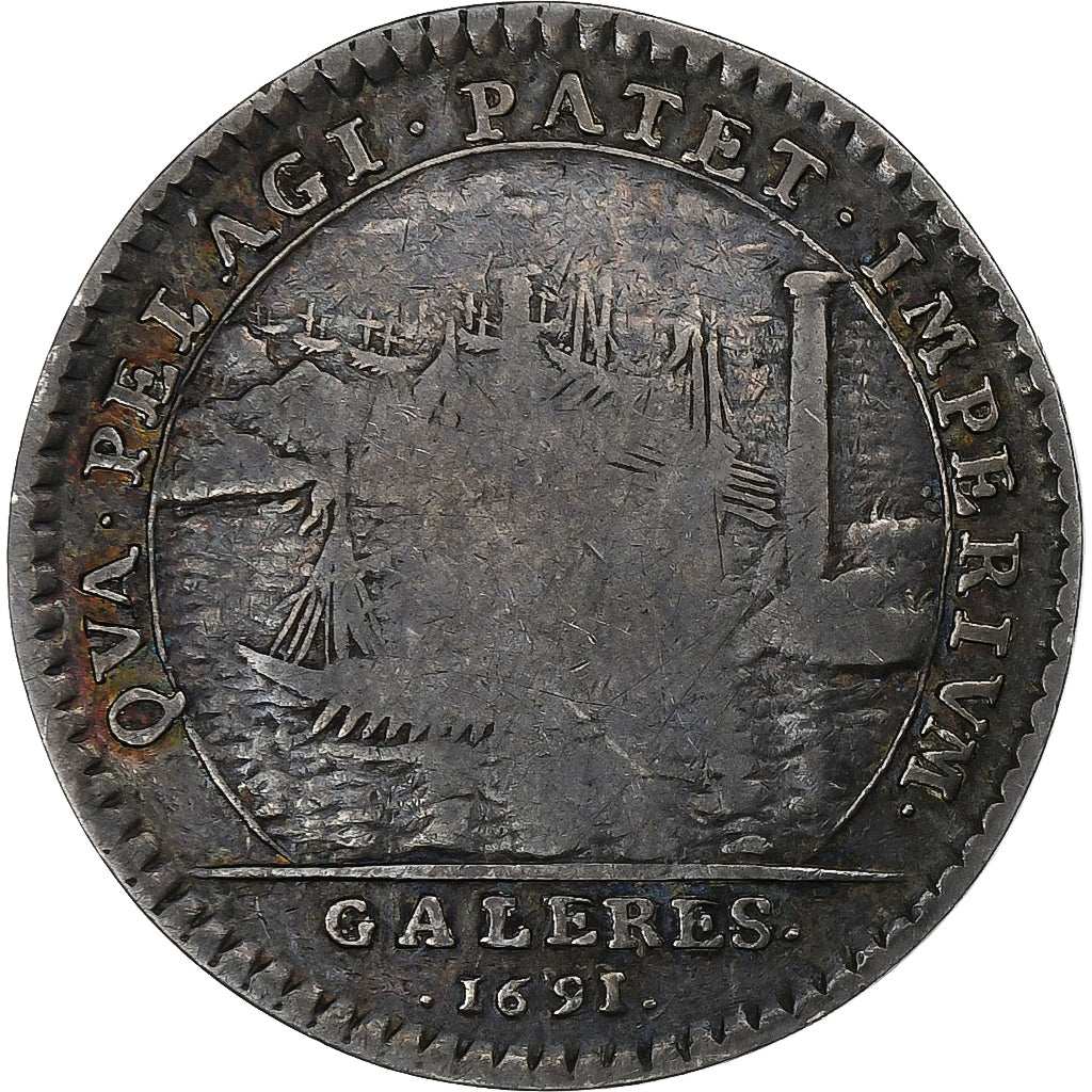 France, Token, Marine, Louis Auguste de Bourbon, Général des Galères, 1691