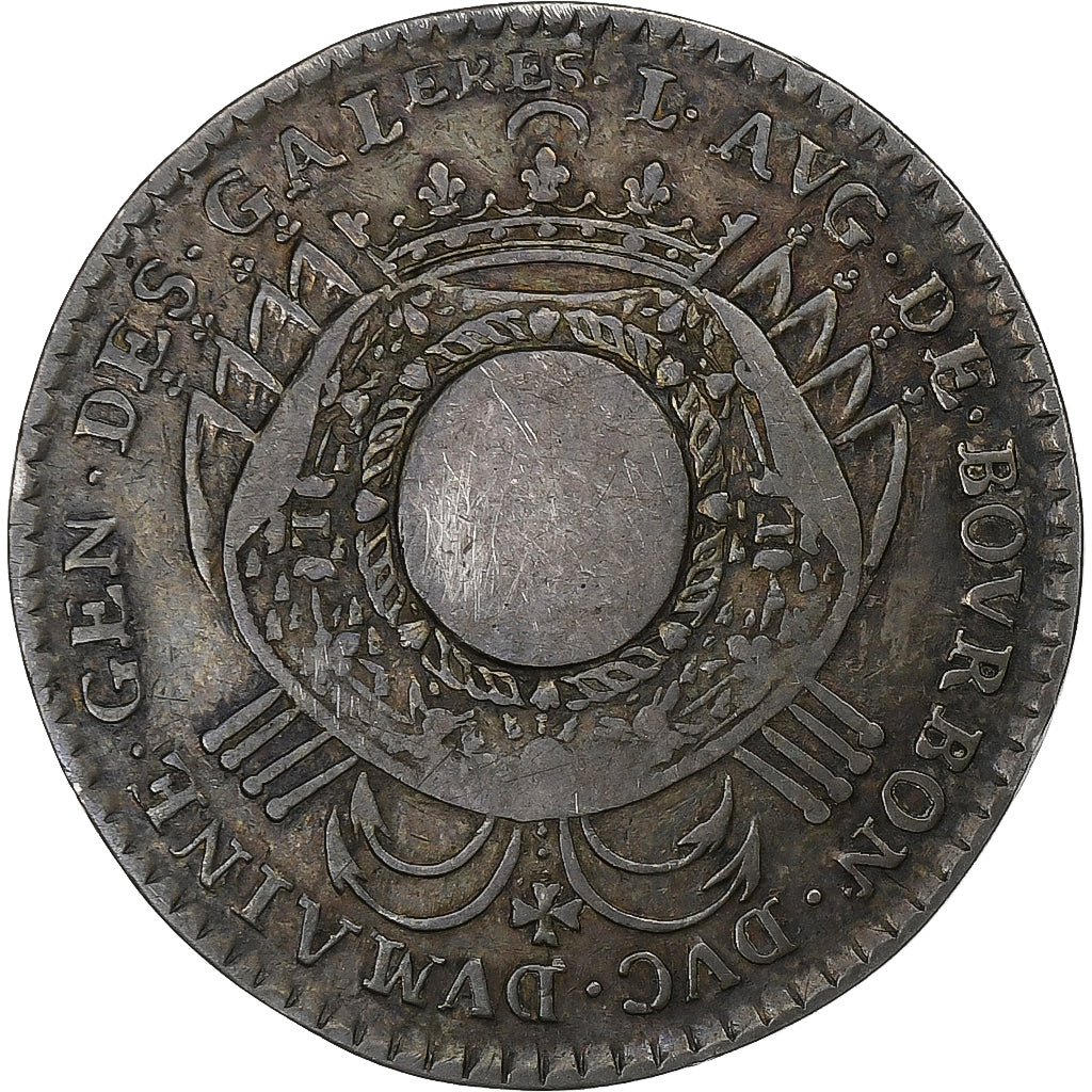 France, Token, Marine, Louis Auguste de Bourbon, Général des Galères, 1691
