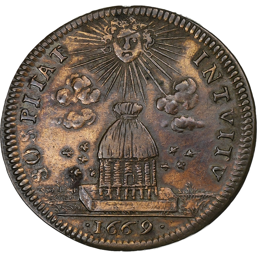 Frankreich, betaalpenning, Louis XIV, Parties et Revenus Casuels, 1669, Kupfer