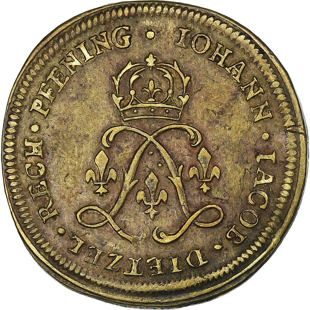 Francia, ficha, Louis XV, Nuremberg, Jacob Dietzel, Ottone, BB+