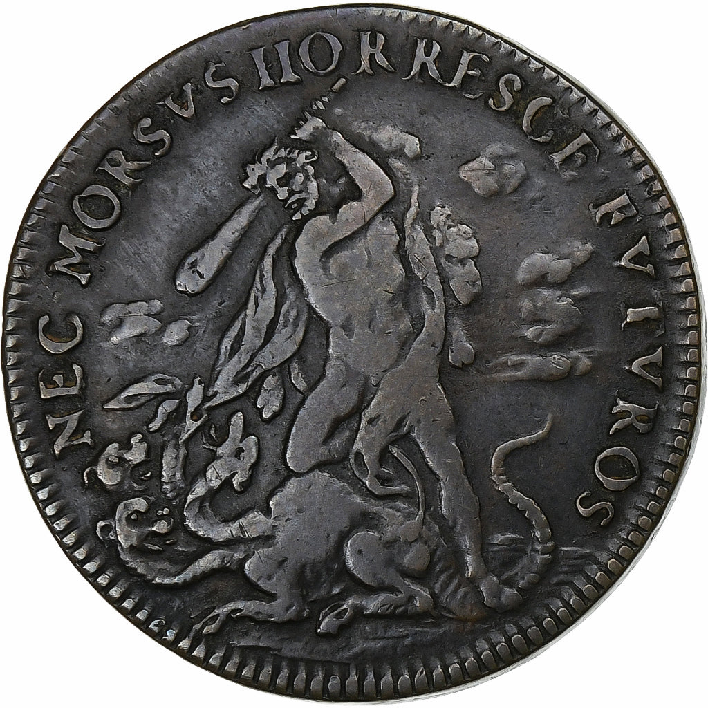 Frankrijk, Token, Louis XIV, Notaires royaux, notaires de Paris, 1665, Koper