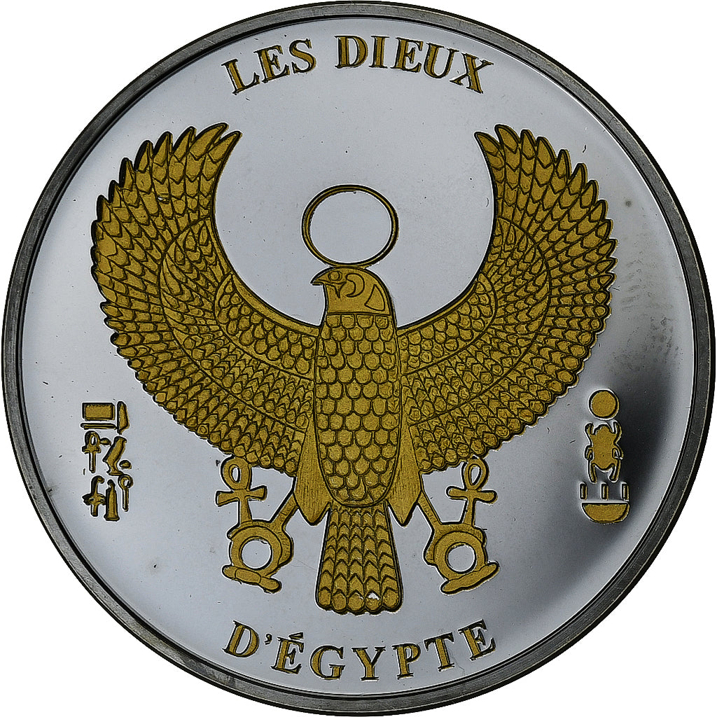 Egipt, medal, Les Dieux d'Egypte, Osiris, Srebro, MS(65-70)