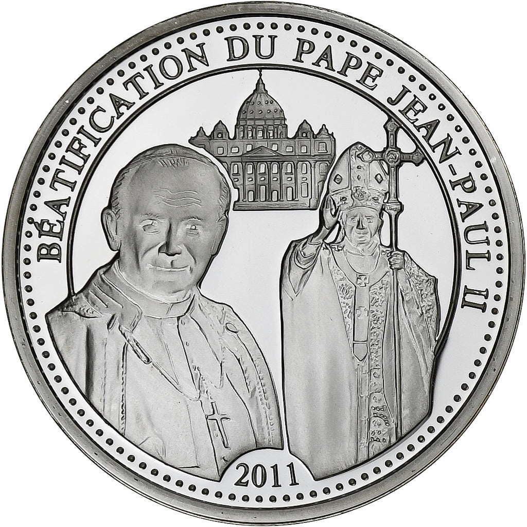 Vatican, Médaille, Béatification du Pape Jean-Paul II, Argent, FDC