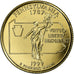Francia, medaglia, Quarter Dollar, Pennsylvania, 1999, Rame dorato, FDC