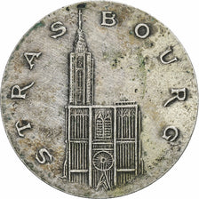 France, Medal, Strasbourg, Ville d'Europe, Silvered bronze, VF(30-35)