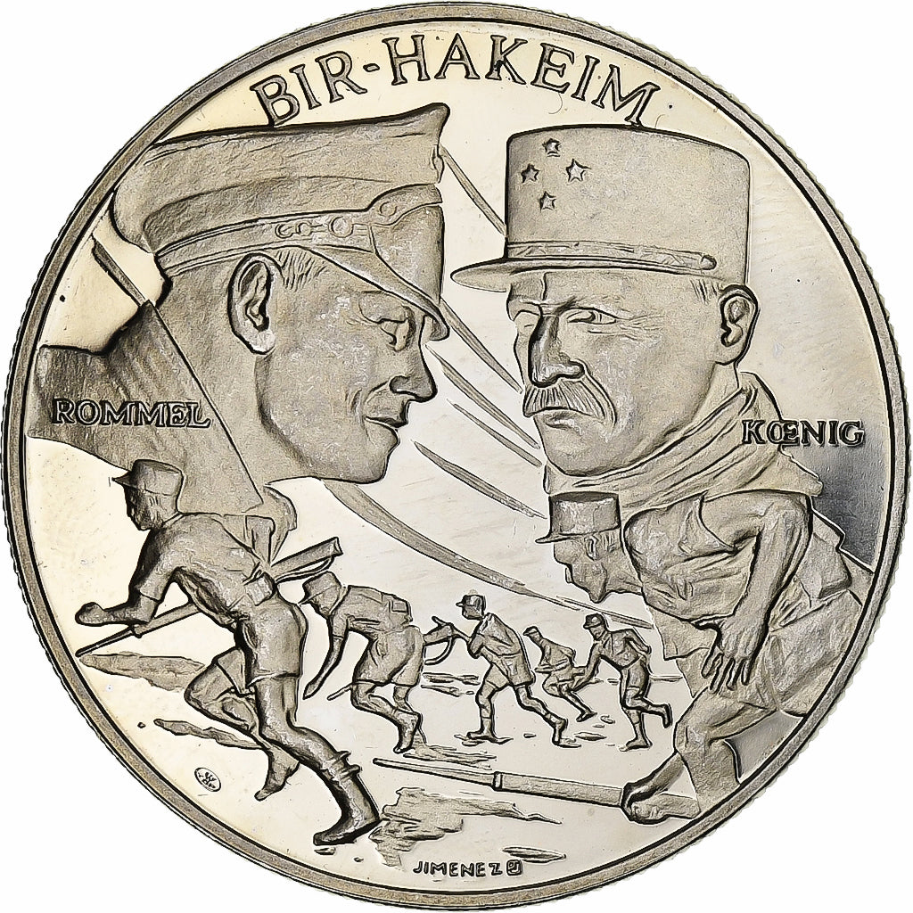 France, Medal, Bataille de Bir Hakeim, Copper-nickel, Jimenez, MS(63)