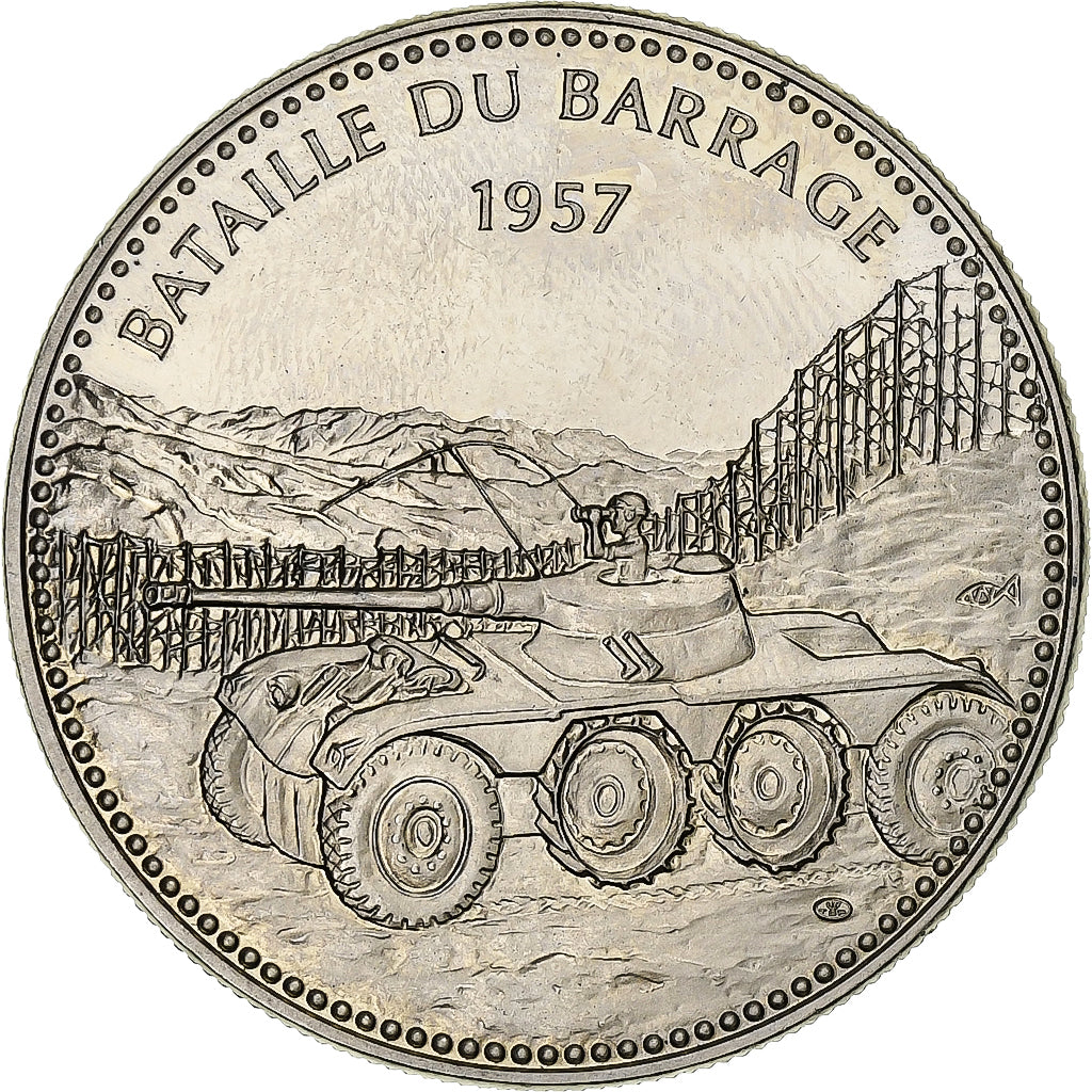 Francia, medaglia, Bataille du Barrage, Alger-Oran-Constantine, Rame-nichel, SPL
