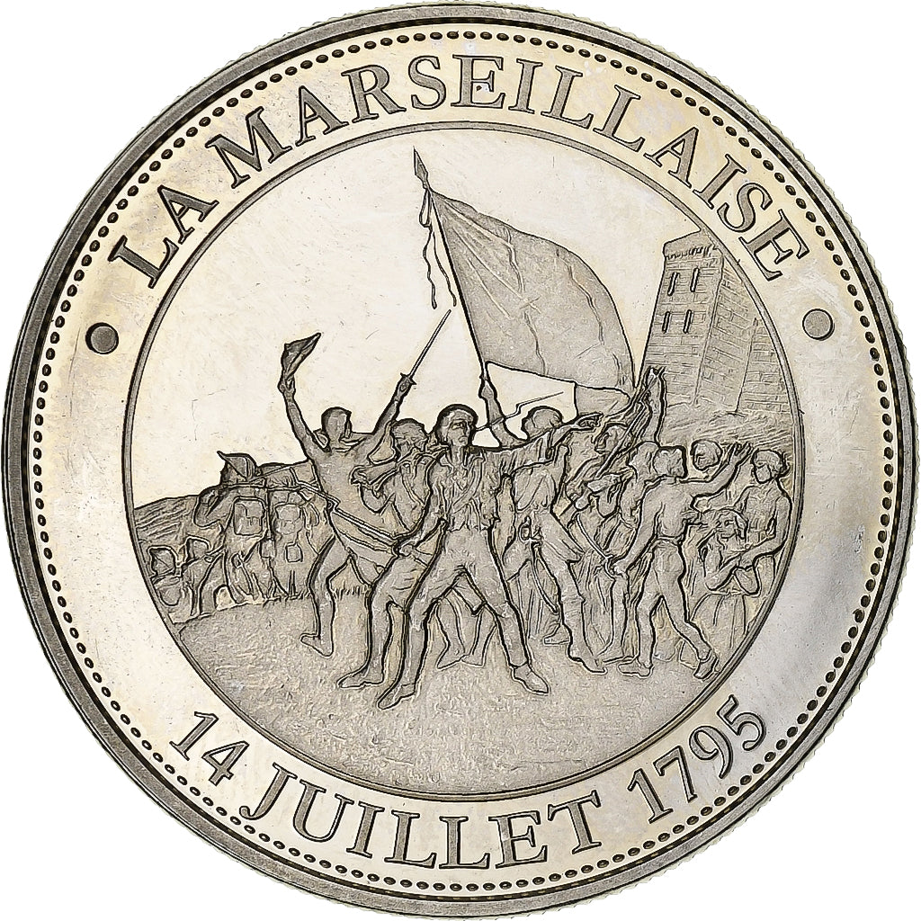 Francia, medaglia, Révolution Française, La Marseillaise, Rame-nichel, SPL