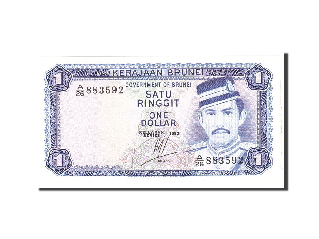Banknote, BRUNEI, 1 Ringgit, 1983, Undated, KM:6c, UNC(65-70)