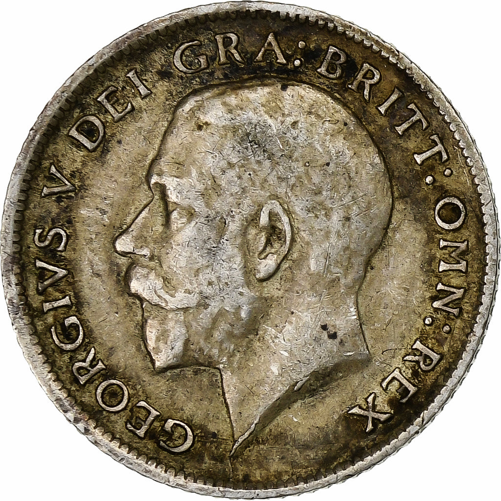 Great Britain, George V, 6 Pence, 1914, London, Silver, AU(50-53), KM:815