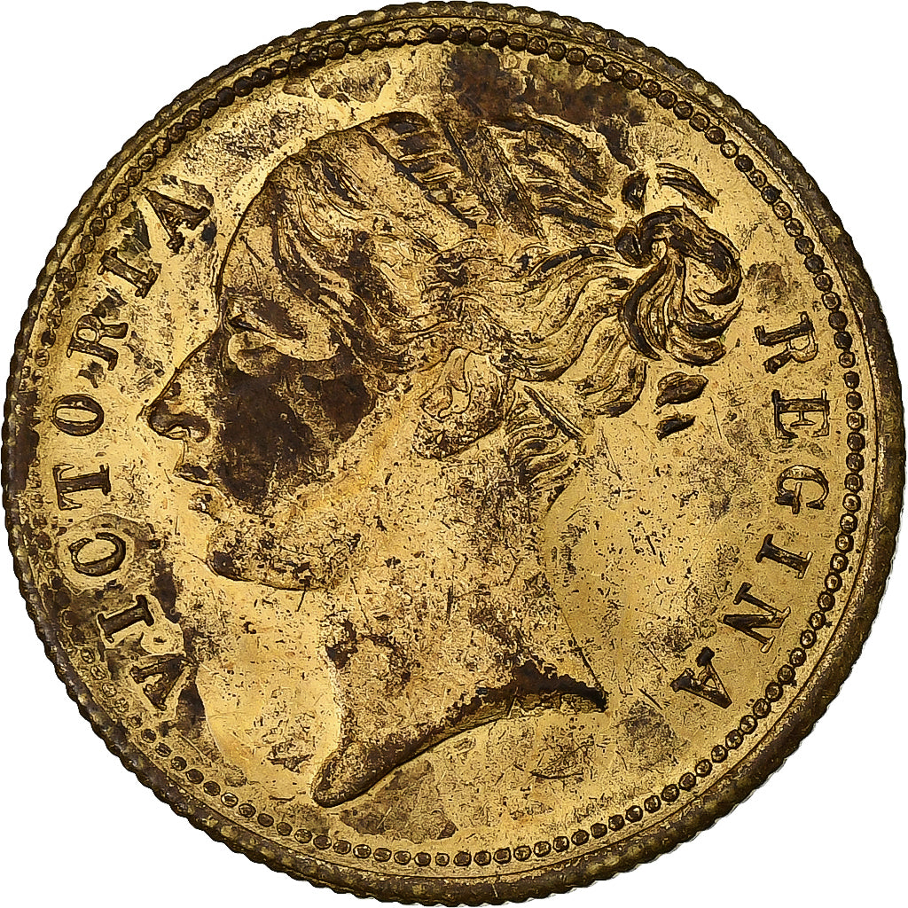 United Kingdom, betaalpenning, Victoria Regina, Messing, S+