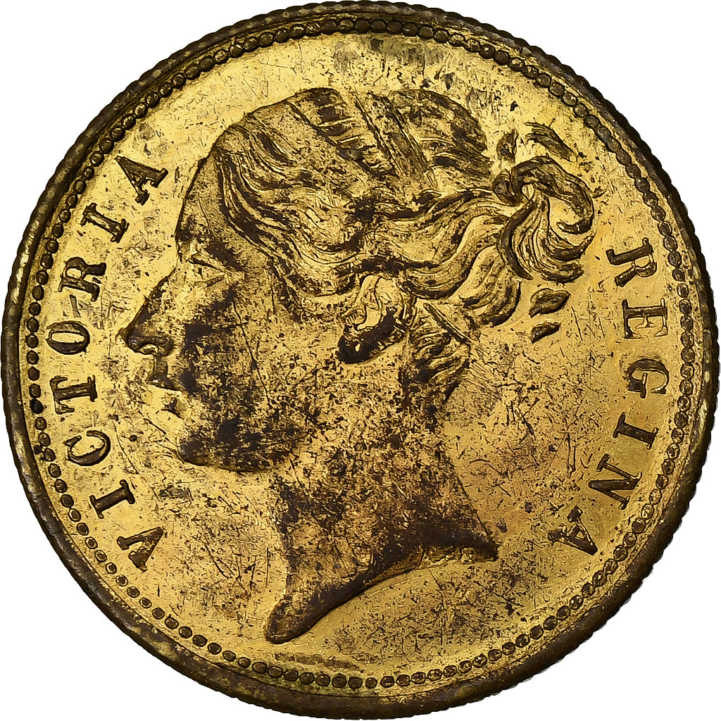 United Kingdom, betaalpenning, Victoria Regina, Messing, S+