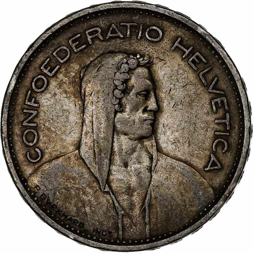 Switzerland, 5 Francs, 1932, Bern, Silver, EF(40-45), KM:40