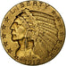 Estados Unidos, $5, Half Eagle, Indian Head, 1912, U.S. Mint, Oro, MBC, KM:129