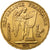 França, 20 Francs, Génie, 1877, Paris, Dourado, AU(55-58), Gadoury:1063