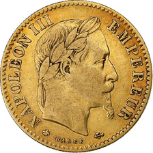 Francia, Napoleon III, 10 Francs, 1862, Paris, Oro, MB+, Gadoury:1015, KM:800.1