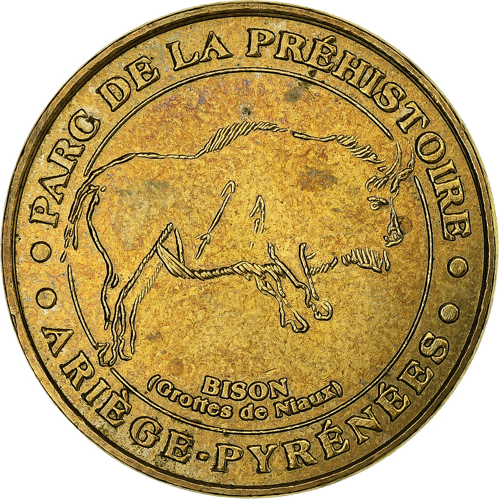 France, Token, Tarascon - Parc préhistoire - Bison, 2006, Copper-nickel
