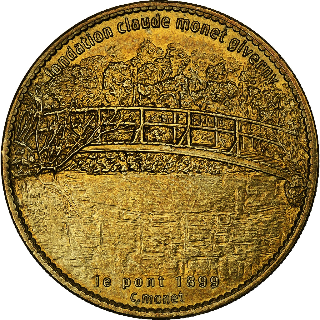 France, Jeton, Giverny - Fondation Claude Monet - le pont, 2007, Cupro-nickel