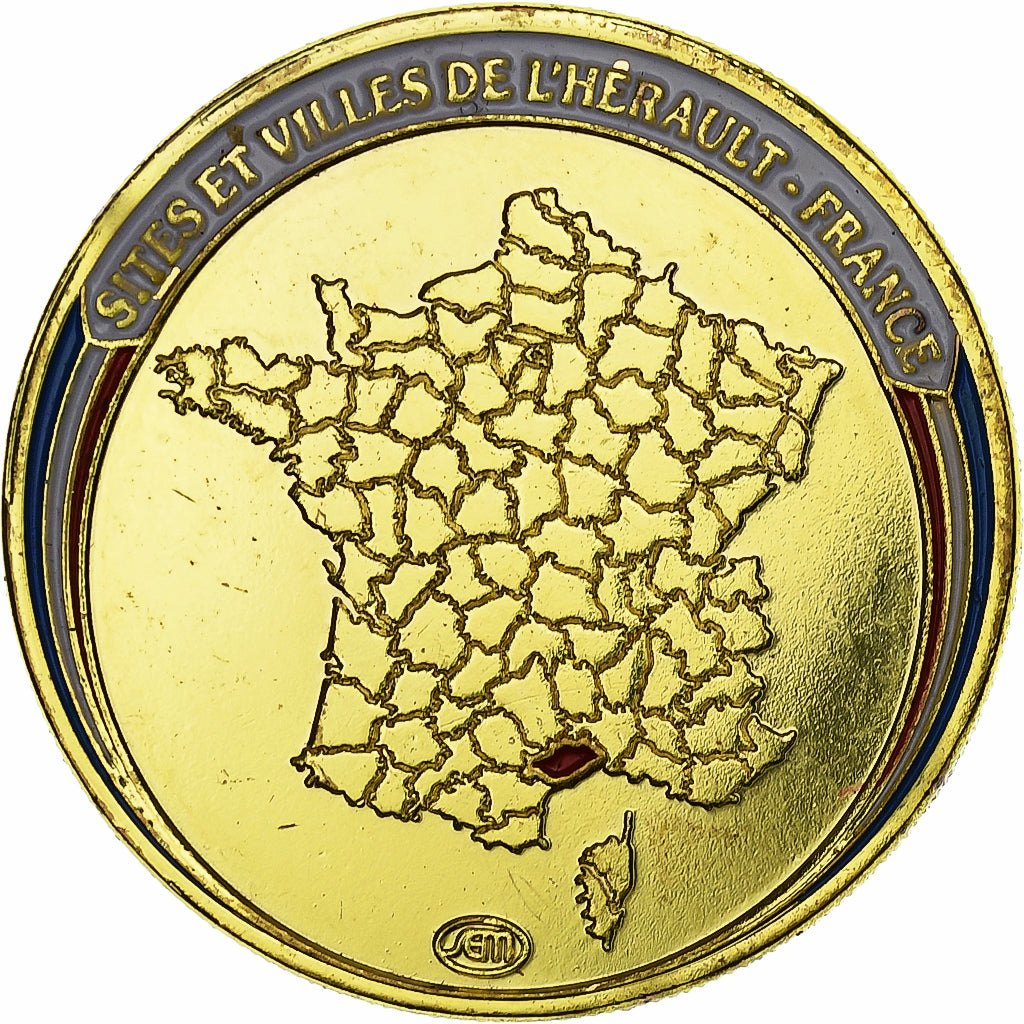 France, Token, Villes de l'Hérault, Georges Brassens, 1981, Copper-nickel
