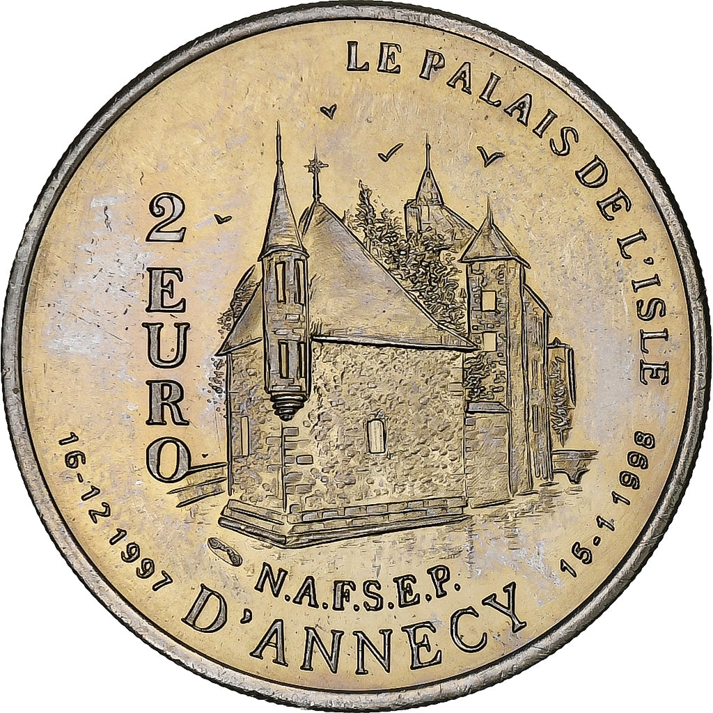 France, 2 Euro, Annecy - Claude Berthollet, 1998, AU(55-58)