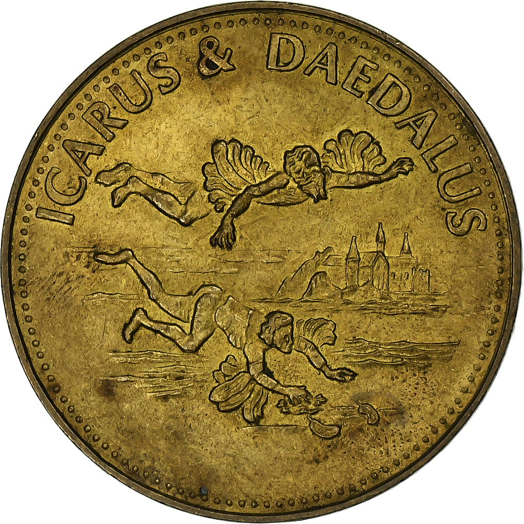 Francia, ficha, Collection Shell, Icarus et Daedalus, Bronzo-alluminio, BB+