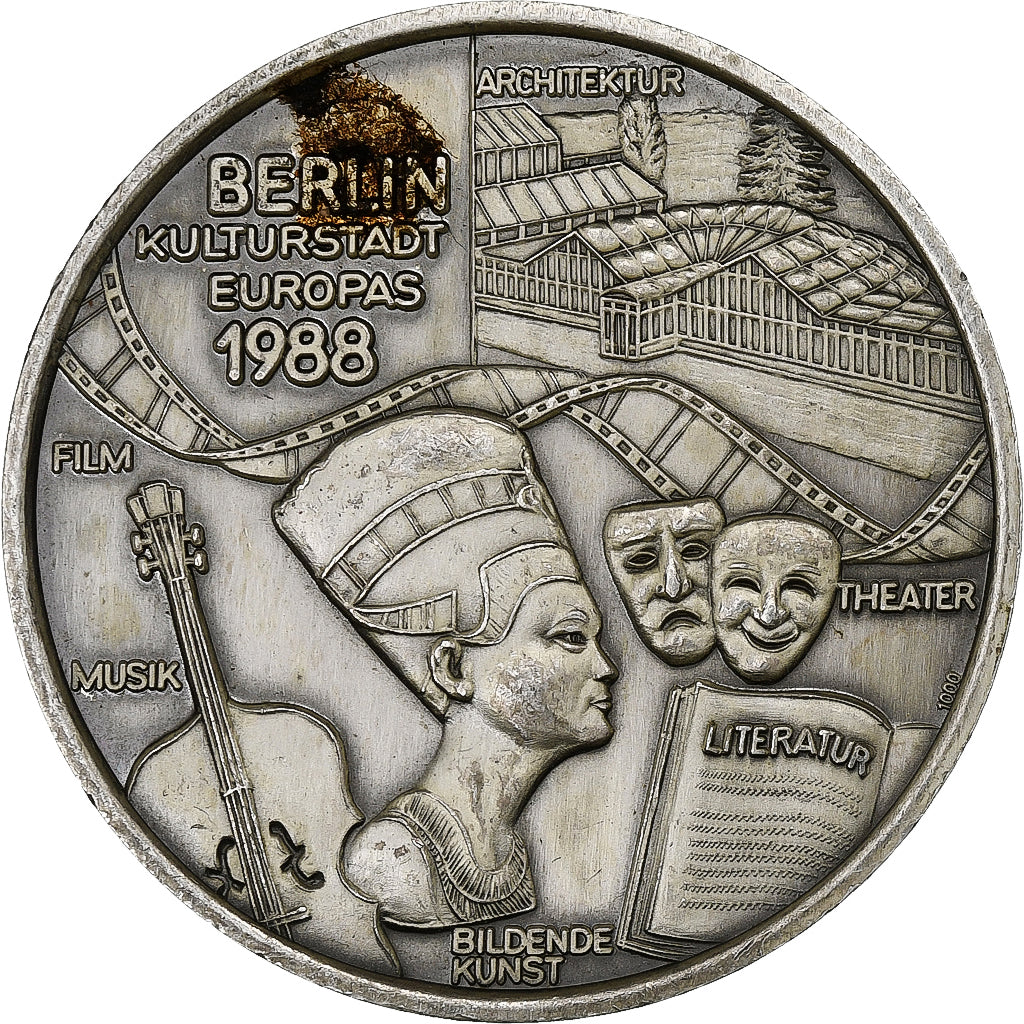 Germania, medaglia, Berlin, Kulturstadt Europas, 1988, Argento, SPL-