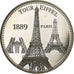 Francia, medaglia, Tour Eiffel, Rame-nichel, SPL+