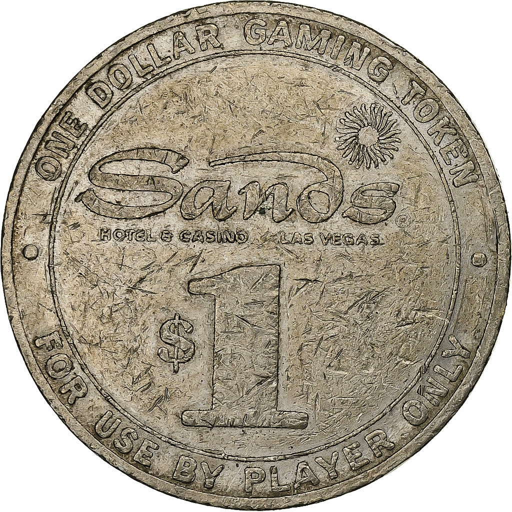 United States of America, 1 Dollar, Sand's, Las Vegas, 1981, Copper-nickel