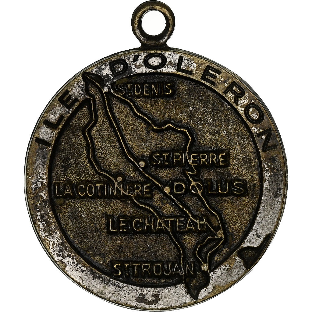 Francia, medaglia, Ile d'Oléron, Silvered Metal, MB+