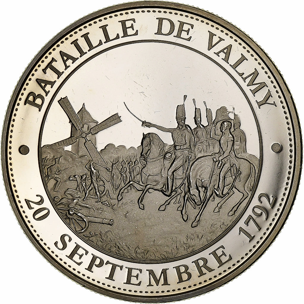 Francia, medaglia, Révolution Française, Bataille de Valmy, Rame-nichel, FDC