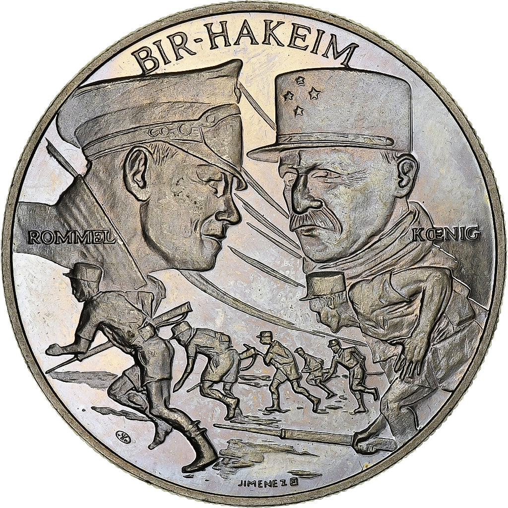 Frankreich, Medaille, Général Pierre Koenig , Bir Hakim, Kupfer-Nickel, UNZ