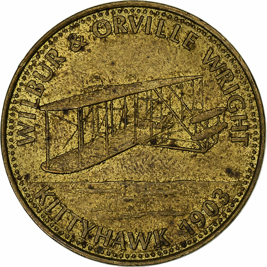 France, Token, Collection Shell, Wilbur and Orville Wright, Bronze-Aluminium