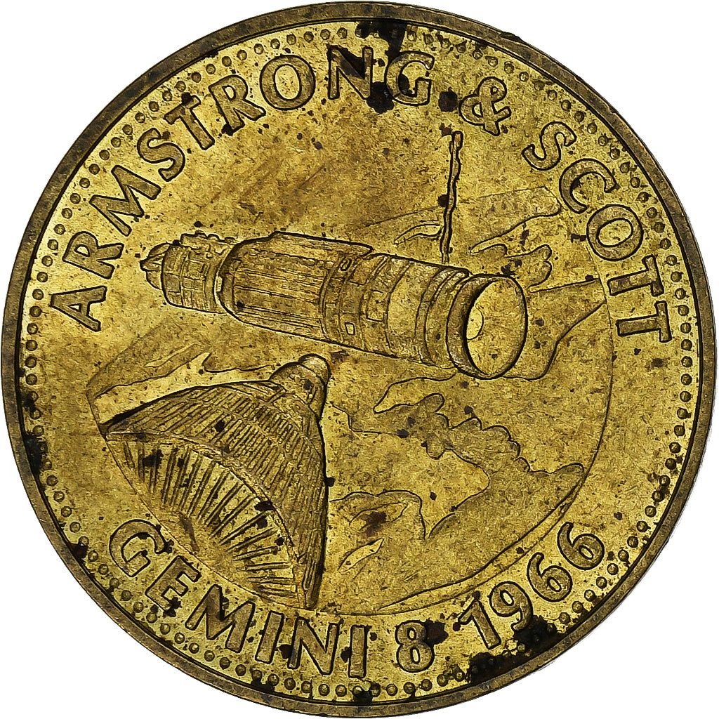Frankreich, betaalpenning, Collection Shell, Amstrong et Scott, Gemini 8