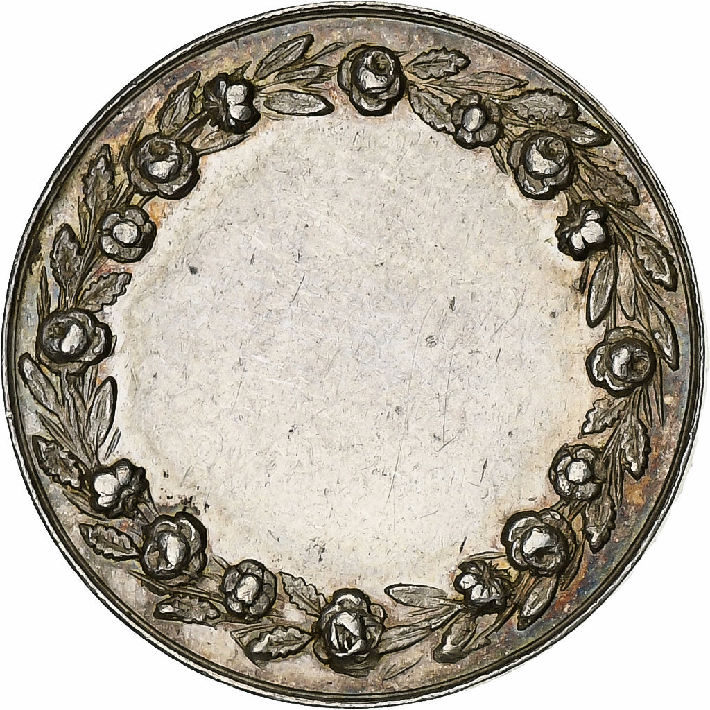 France, Medal, Religion, Mariage Chrétien, Silver, AU(55-58)