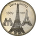 Francia, medaglia, Tour Eiffel, Rame-nichel, FDC