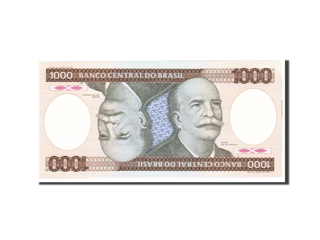 Banknote, Brazil, 1000 Cruzeiros, 1981, Undated, KM:201c, UNC(65-70)