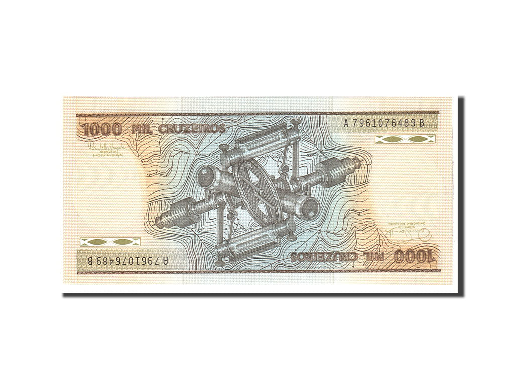 Banknote, Brazil, 1000 Cruzeiros, 1981, Undated, KM:201c, UNC(65-70)