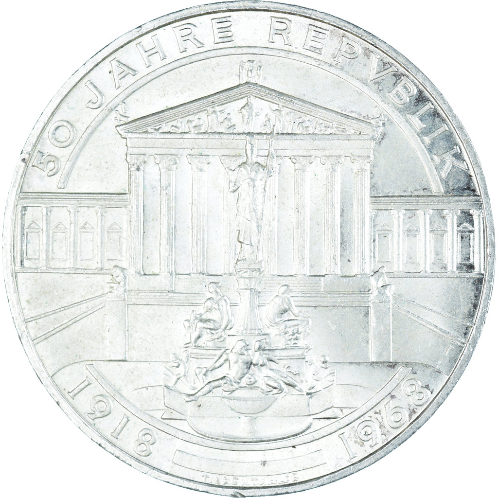 Moneta, Austria, 50 Schilling, 1968, MS(63), Srebro, KM:2904.1
